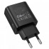 Мережевий зарядний пристрій BOROFONE BA97A Ilustre single-port PD30W charger with digital display (EU) Black (6941991120480) (385)
