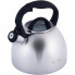 Чайник Kamille Whistling Kettle 2.7л з нержавіючої сталі зі свистком і скляною кришкою (чорна ручка) (1485)