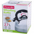 Чайник Kamille Whistling Kettle 2.7л з нержавіючої сталі зі свистком і скляною кришкою (чорна ручка) (1485)