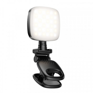 Накамерна лампа HOCO K28 Beauty mini fill light Blck (6942007655880) (15485)