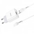 Мережевий зарядний пристрій з кабелем HOCO C81A Asombroso single port charger set(Micro) 10.5W White (6931474727954) (485)