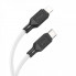 Кабель HOCO X90 Cool silicone PD charging data cable for iP White (6931474788399) (14685)