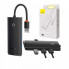 USB-хаб Baseus Lite Series 4-Port USB-A HUB Adapter (USB-A to USB 3.0*4) 25cm Black (WKQX030001) (19095)