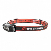 Фонарь налобный аккумуляторный XPE+2SMD+2RED SMD, 6 режимов работы, сенсор, STORM INTERTOOL LB-0310 (9295)