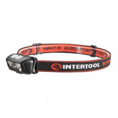 Фонарь налобный аккумуляторный XPE+2SMD+2RED SMD, 6 режимов работы, сенсор, STORM INTERTOOL LB-0310 (9295)