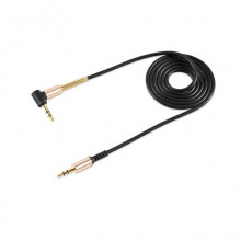 Аудіокабель HOCO UPA02 3.5mm male to 3.5mm male, TPE, 1m, Black (6957531025665) (15395)