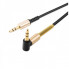 Аудіокабель HOCO UPA02 3.5mm male to 3.5mm male, TPE, 1m, Black (6957531025665) (15395)