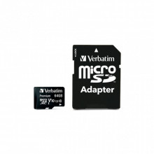 Карта памяти Verbatim 64GB microSDHC Class 10 (44084) (22395)