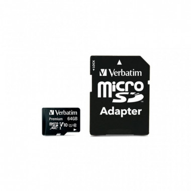 Карта памяти Verbatim 64GB microSDHC Class 10 (44084) (22395)