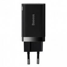 Мережевий зарядний пристрій Baseus Super Si Pro Quick Charger C+U 30W EU Black (CCSUPP-E01) (395)