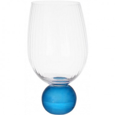 Набір 6 склянок "Bauble Glass" 450мл на синій ніжці (3495)