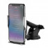 Автотримач для телефона з БЗП HOCO S14 Surpass automatic induction wireless charging car holder Silver (6931474715166) (14695)