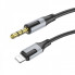 Аудіокабель BOROFONE BL19 iP to 3.5mm male, TPE, 1m, Black (6941991108327) (19695)