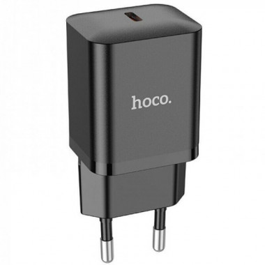 Мережевий зарядний пристрій HOCO N27 Innovative single port PD20W charger Black (6931474783448) (14795)