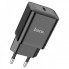 Мережевий зарядний пристрій HOCO N27 Innovative single port PD20W charger Black (6931474783448) (14795)