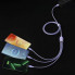 Кабель Baseus Flash Series Ⅱ One-for-three Fast Charging Data Cable USB to M+L+C 66W 1.2m Purple (CASS040005) (14895)