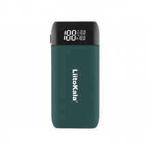 Повербанк-корпус/зарядка Liitokala Lii-MP2, 2x18650-21700, USB-C QC+PD, LCD, Box (Power Bank Case) Зелёный (15106)