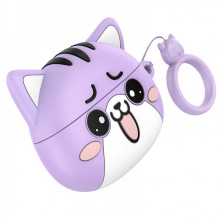 Бездротові навушники TWS HOCO EW48 True wireless stereo headset Purple Cat (6942007610018) (21106)