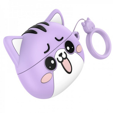 Бездротові навушники TWS HOCO EW48 True wireless stereo headset Purple Cat (6942007610018) (21106)