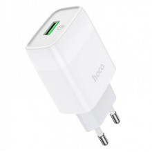 Мережевий зарядний пристрій HOCO C72Q Glorious single port QC3.0 charger 18W White (6931474732514) (20206)