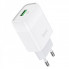 Мережевий зарядний пристрій HOCO C72Q Glorious single port QC3.0 charger 18W White (6931474732514) (20206)