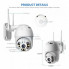 Камера наружная поворотная уличная CAMERA CAD N3 APP WIFI IP 2.0mp белая (9206)