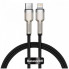 Кабель Baseus Cafule Series Metal Data Cable Type-C to iP PD 20W 0.25m Black (CATLJK-01) (18306)