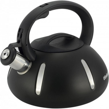 Чайник Ofenbach Happy Kettle 2л з нержавіючої сталі зі свистком, чорний матовий (1506)