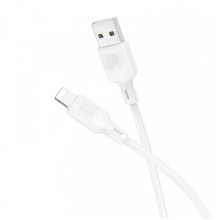 Кабель BOROFONE BX113 Lenny silicone charging data cable iP(L=1M) White (6941991115400) (20506)