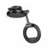 Автотримач для телефона HOCO H77 View folding magnetic ring car holder (center console) Black Metal Gray (6942007647878) (20116)