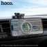 Автотримач для телефона HOCO H77 View folding magnetic ring car holder (center console) Black Metal Gray (6942007647878) (20116)