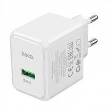 Мережевий зарядний пристрій HOCO CS12A Ocean single port QC3.0 charger White (6942007603690) (20216)