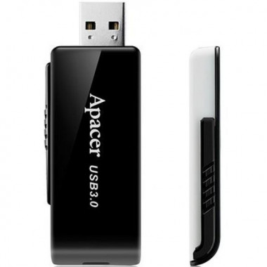 Флеш-накопичувач Apacer USB 3.2 Gen 1 AH350 128Gb Black (AP128GAH350B-1) (216)