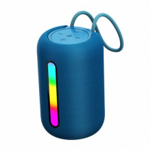 Портативная беспроводная Bluetooth колонка Celebrat SP-20 с подсветкой Синяя (22216)
