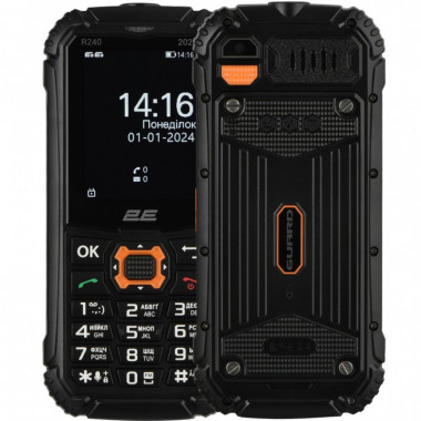 Мобильный телефон 2E R240 2025 Black (694743657623) (22416)