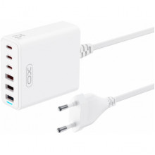 Сетевое зарядное устройство XO L133 3 USB-A 3 USB-C 75W Белый (9416)