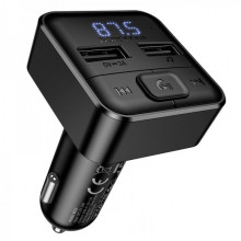 АЗП з FM-модулятором BOROFONE BC63 Selecto car BT FM transmitter Black (6941991126185) (20516)