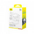 Мережевий зарядний пристрій з кабелем Baseus Palm Fast Charger 1C 30W EU Moon White(With:Baseus Mini White Cable C to C 60W(20V/3A) 1m Moon White) (P10111605213-01) (516)