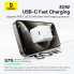 Мережевий зарядний пристрій з кабелем Baseus Palm Fast Charger 1C 30W EU Moon White(With:Baseus Mini White Cable C to C 60W(20V/3A) 1m Moon White) (P10111605213-01) (516)