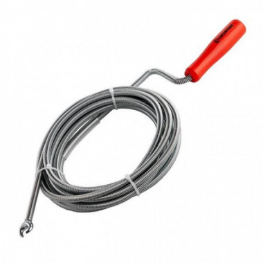 Трос для чистки труб 9 мм*5 м, пробивной наконечник INTERTOOL HP-1006 (20816)