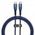 Кабель Baseus Glimmer Series Fast Charging Data Cable Type-C to Type-C 100W 1m Blue (CADH000703) (18326)