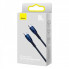 Кабель Baseus Glimmer Series Fast Charging Data Cable Type-C to Type-C 100W 1m Blue (CADH000703) (18326)