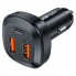 Автомобільний зарядний пристрій ACEFAST B9 66W(2USB-A+USB-C) three port metal car charger (6974316281726) (8426)