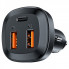 Автомобільний зарядний пристрій ACEFAST B9 66W(2USB-A+USB-C) three port metal car charger (6974316281726) (8426)