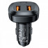 Автомобільний зарядний пристрій ACEFAST B9 66W(2USB-A+USB-C) three port metal car charger (6974316281726) (8426)