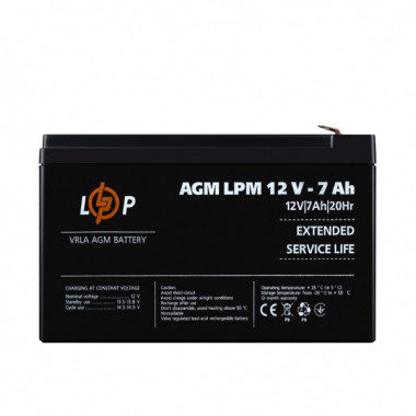 Аккумулятор AGM LPM 12V - 7 Ah (15526)