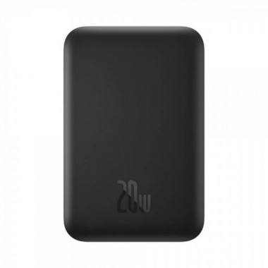 Зовнішній акумулятор Baseus Magnetic Mini Air Wireless Fast Charge Power Bank 6000mAh 20W Cluster Black（With Simple Series Charging Cable Type-C to (P10059002113-00) (526)