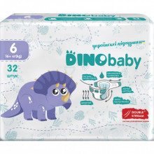 Подгузники Dino Baby Размер 6 (16+ кг) 32 шт (4823098413240) (7526)