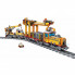 Конструктор ZIPP Toys Поезд DPK32 с рельсами, желтый на радиоуправлении (98253) (9526)