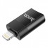 Адаптер HOCO UA17 iP Male to USB female USB2.0 adapter Black (6931474761989) (19726)